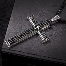 優質不銹鋼男士十字架項鍊 歐美新款設計  韓國型男吊墜 Stainless Steel Crystal Men's Cross  Pendant & Necklace European and American design High Quality Korean Pop Star (0005MS)