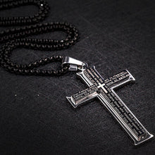 優質不銹鋼男士十字架項鍊 歐美新款設計  韓國型男吊墜 Stainless Steel Crystal Men's Cross  Pendant & Necklace European and American design High Quality Korean Pop Star (0005MS)