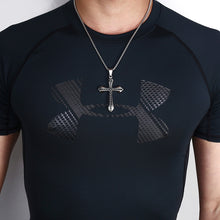 不銹鋼十字架項鍊 歐美韓國型男不銹鋼十架吊墜 Stainless Steel Men's Cross  Pendant & Necklace European and American design High Quality Korean Pop Star (0006MS)